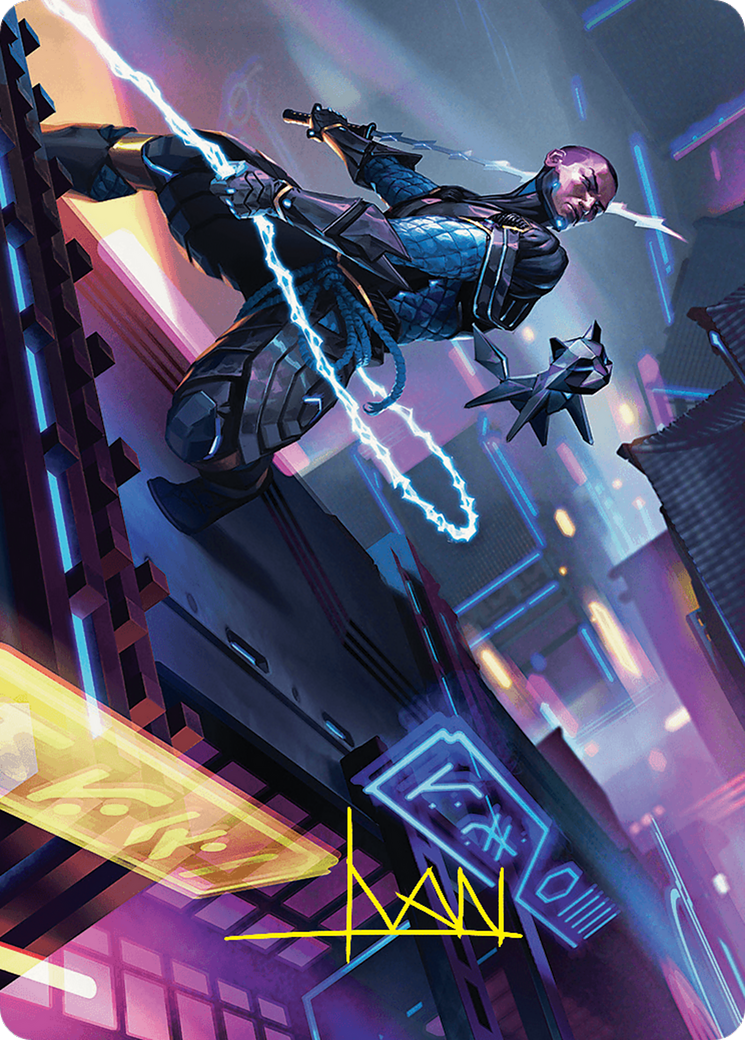 Kiora, the Rising Tide Art Card (30/54) (Gold-Stamped Signature) [Foundations Art Series] | Good Games Morley