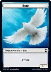 Bird (001) // Soldier Double-Sided Token [Kaldheim Commander Tokens] | Good Games Morley
