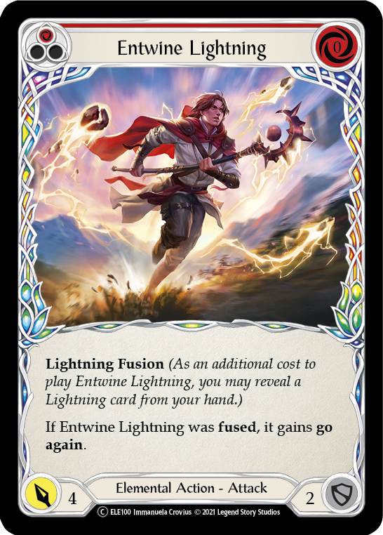 Entwine Lightning (Red) [U-ELE100] (Tales of Aria Unlimited)  Unlimited Normal | Good Games Morley