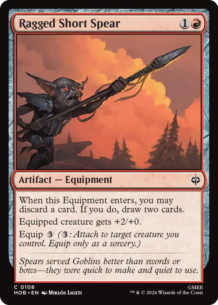 Ragged Short Spear [The Hobbit] | Good Games Morley