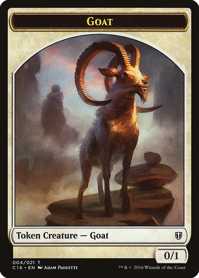 Goat // Thopter Double-Sided Token [Commander 2016 Tokens] | Good Games Morley