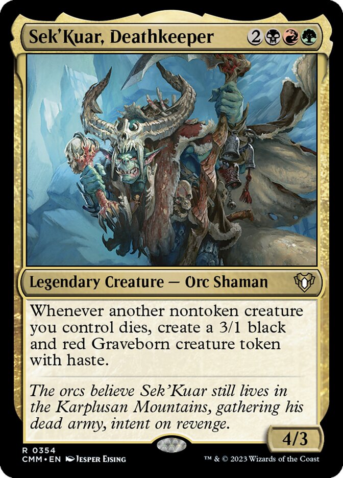 Sek'Kuar, Deathkeeper 354/451 (Commander Masters)  | Good Games Morley