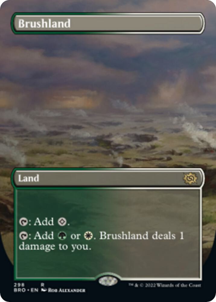 Brushland Borderless 298/287 (The Brothers' War)  - Foil | Good Games Morley