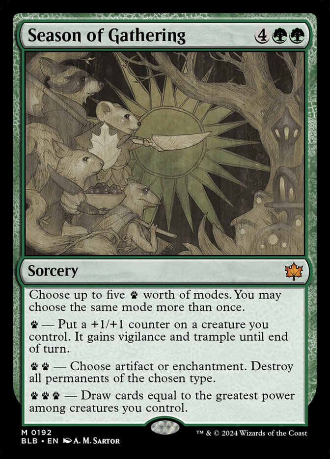 Season of Gathering 192 (Bloomburrow)  - Foil | Good Games Morley