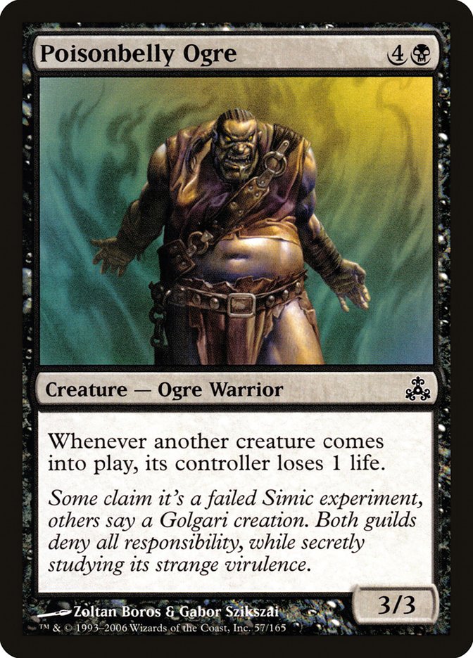 Poisonbelly Ogre 57/165 (Guildpact)  - Foil | Good Games Morley