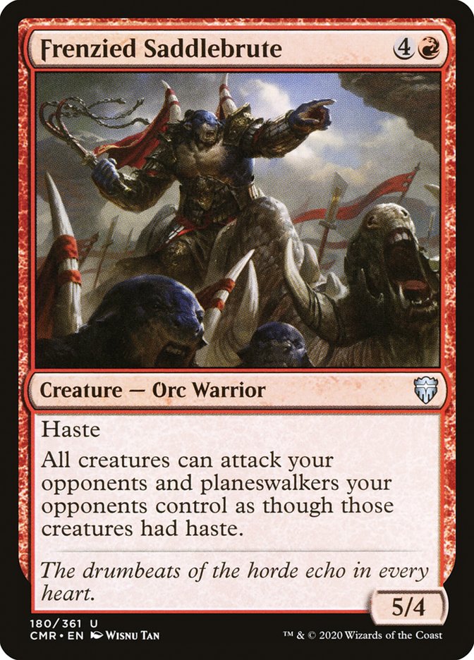 Frenzied Saddlebrute 180 (Commander Legends)  - Foil | Good Games Morley