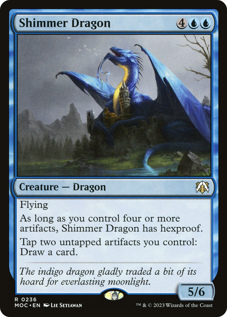 Shimmer Dragon [March of the Machine Commander] | Good Games Morley