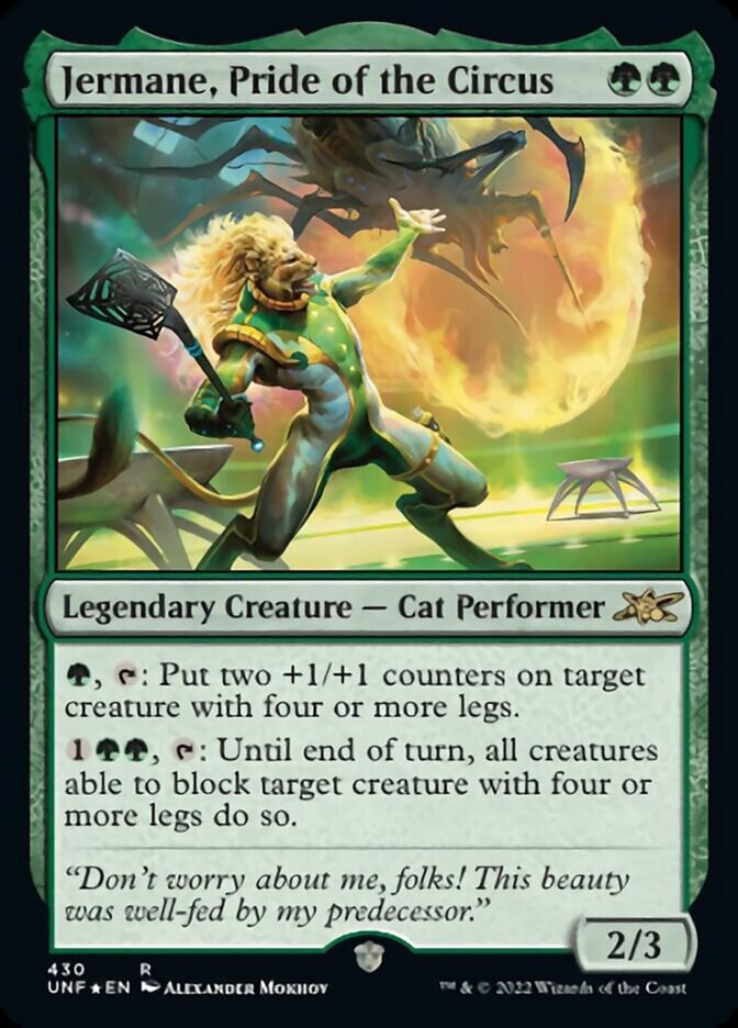 Jermane, Pride of the Circus (Galaxy Foil) [Unfinity] | Good Games Morley