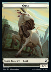 Treasure // Goat Double-Sided Token [Commander Legends: Battle for Baldur's Gate Tokens] | Good Games Morley