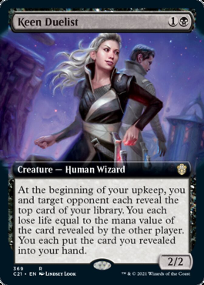 Keen Duelist (Extended Art) [Commander 2021] | Good Games Morley