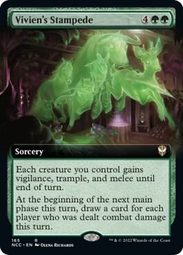 Viviens Stampede Extended Art 165/93 (Commander: Streets of New Capenna)  | Good Games Morley