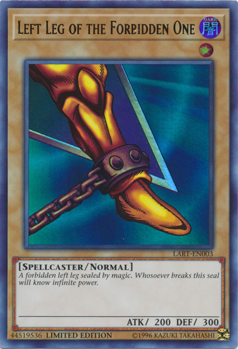 Left Leg of the Forbidden One [LART-EN003] Ultra Rare | Good Games Morley