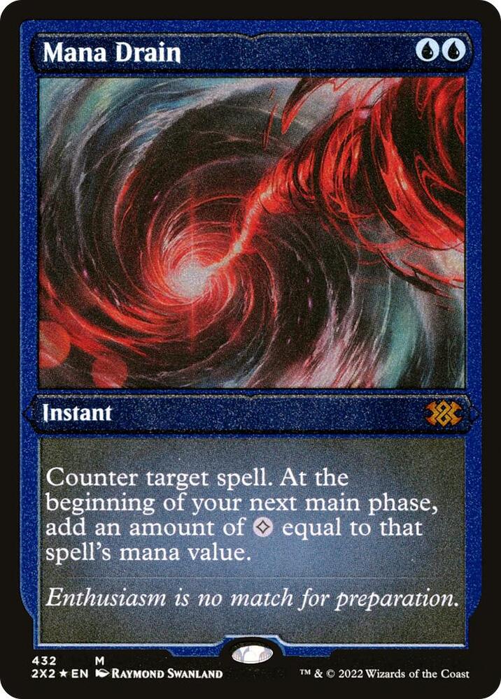 Mana Drain Foil Etched 432 (Double Masters 2022)  - Foil | Good Games Morley