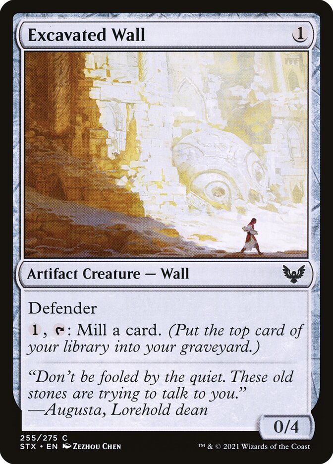Excavated Wall 255 (Strixhaven: School of Mages)  - Foil | Good Games Morley