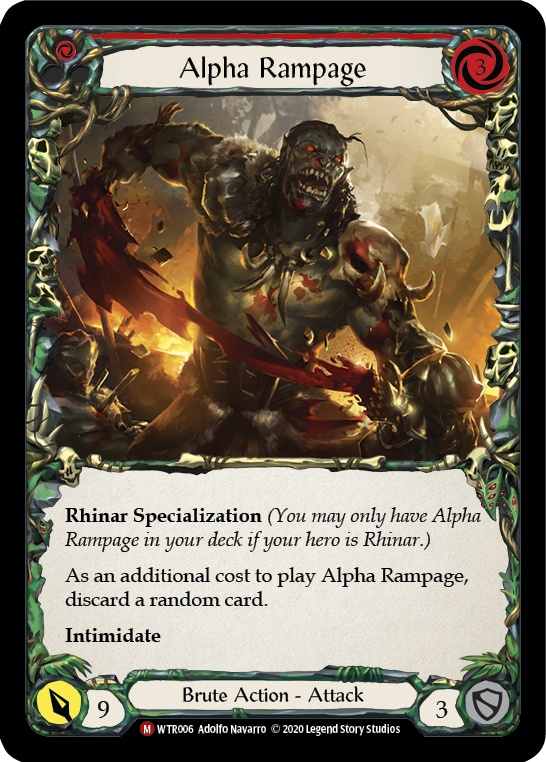 Alpha Rampage [U-WTR006] (Welcome to Rathe Unlimited)  Unlimited Rainbow Foil | Good Games Morley