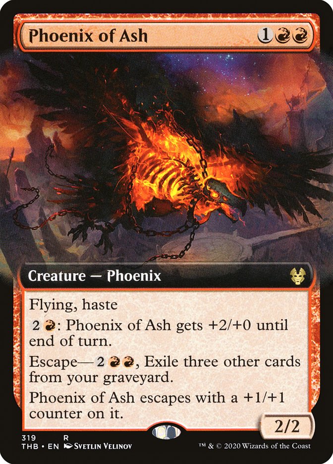 Phoenix of Ash (Extended Art) [Theros Beyond Death] | Good Games Morley