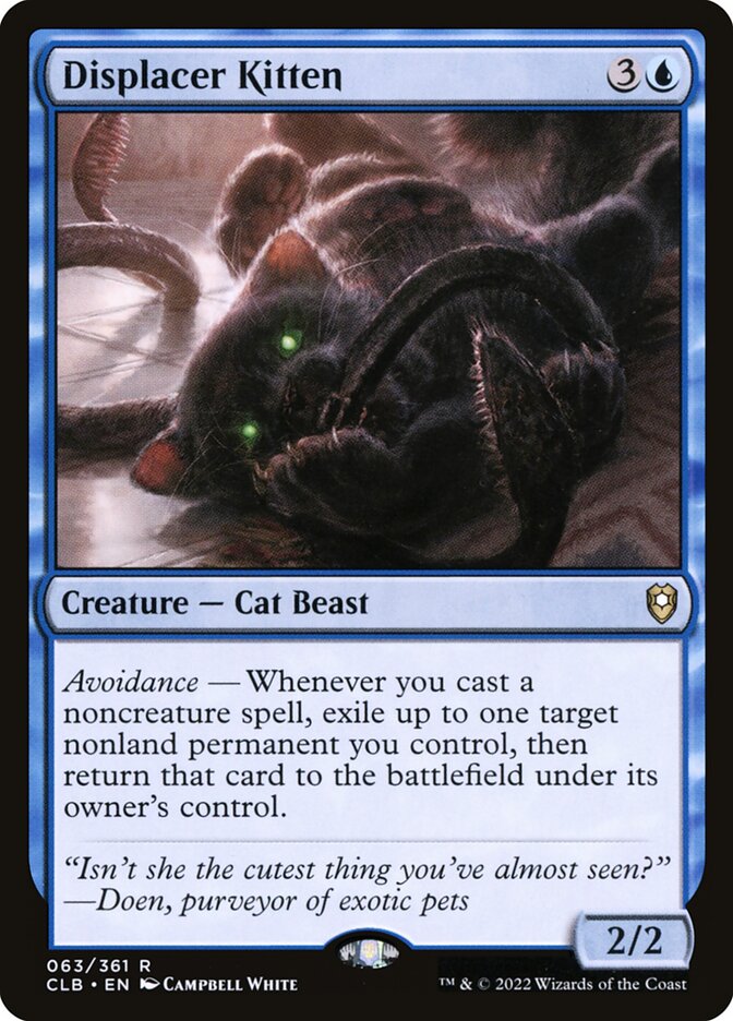 Displacer Kitten 63 (Commander Legends: Battle for Baldur's Gate)  | Good Games Morley