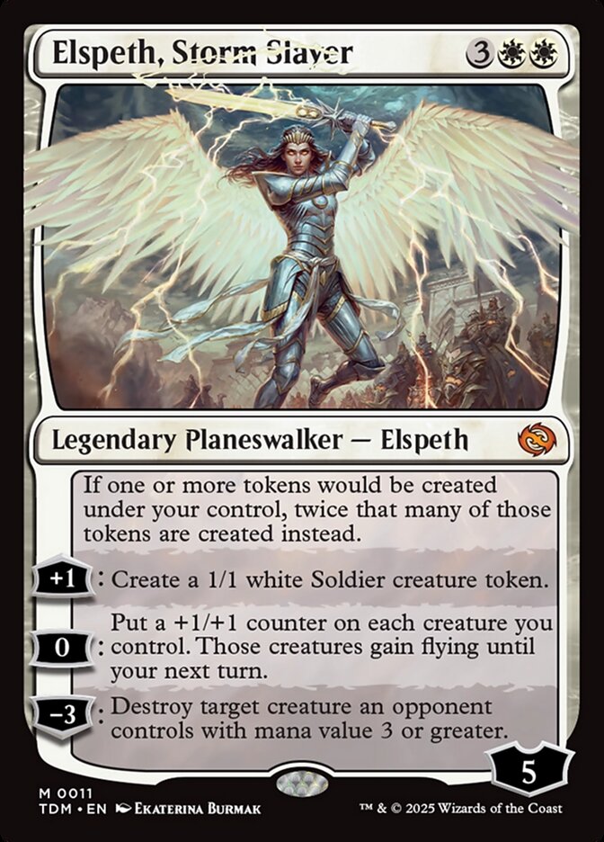 Elspeth, Storm Slayer 11 (Tarkir: Dragonstorm)  - Foil | Good Games Morley