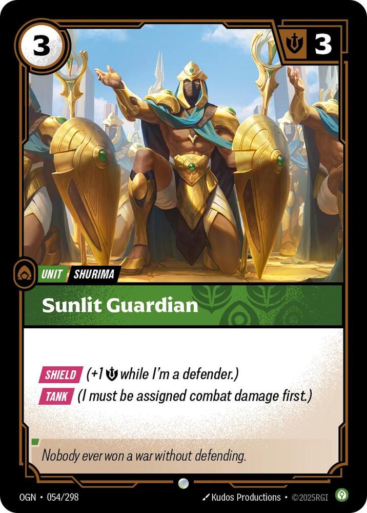 Sunlit Guardian 054/298 (Origins)  - Foil | Good Games Morley