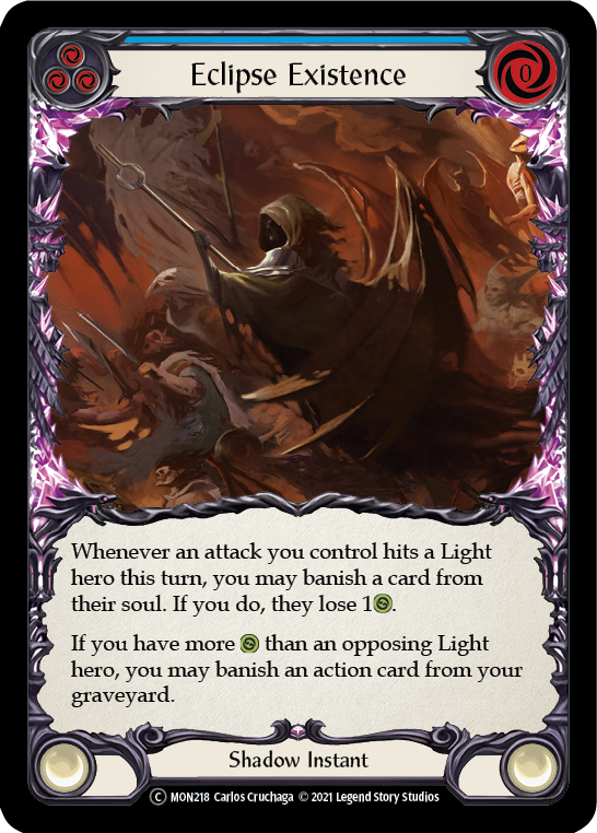 Eclipse Existence [U-MON218-RF] (Monarch Unlimited)  Unlimited Rainbow Foil | Good Games Morley