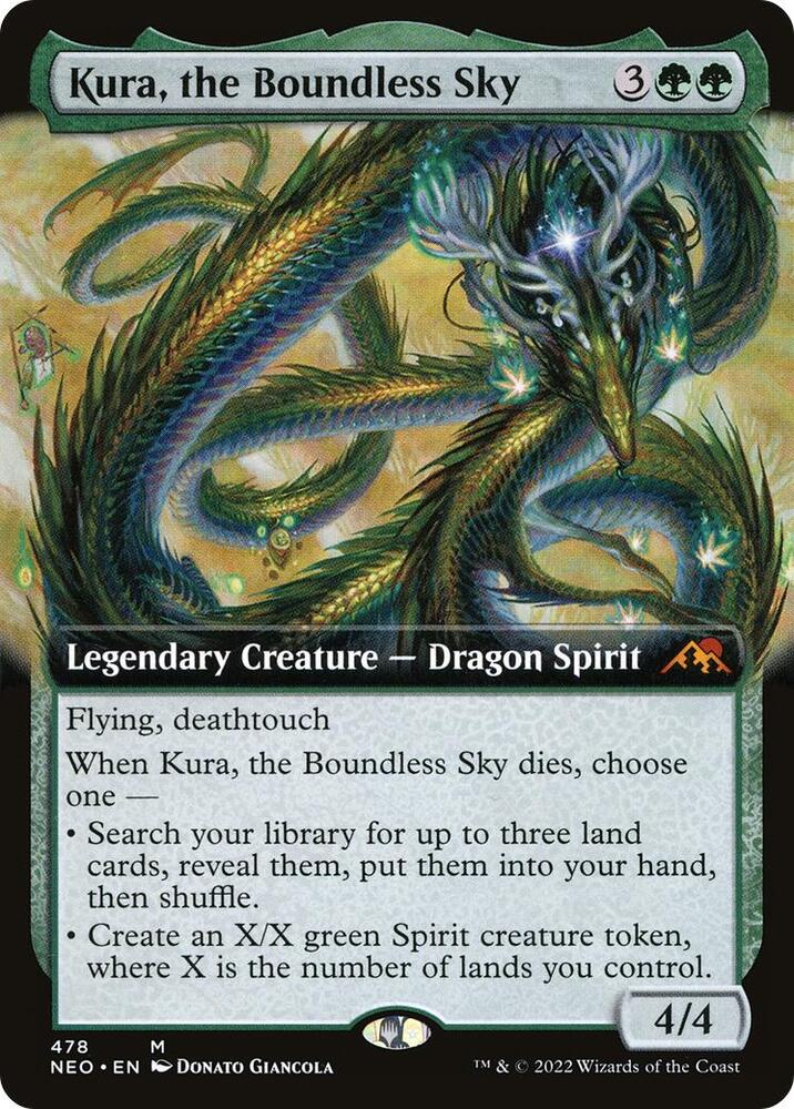 Kura, the Boundless Sky 478/302 (Kamigawa: Neon Dynasty)  - Extended Art | Good Games Morley