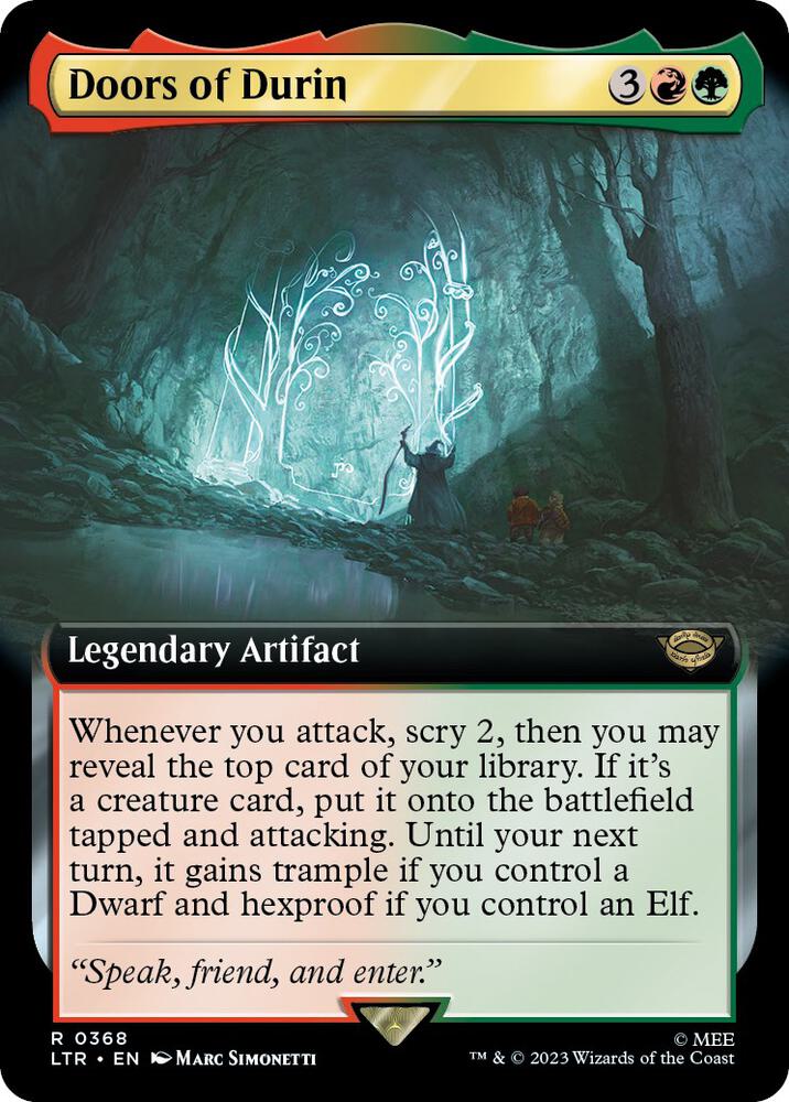Doors of Durin 368/281 (Universes Beyond: The Lord of the Rings: Tales of Middle-earth)  - Extended Art Foil | Good Games Morley