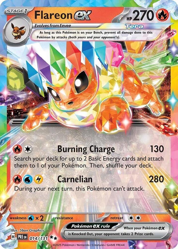 Flareon ex (014/131) [Scarlet & Violet: Prismatic Evolutions] | Good Games Morley