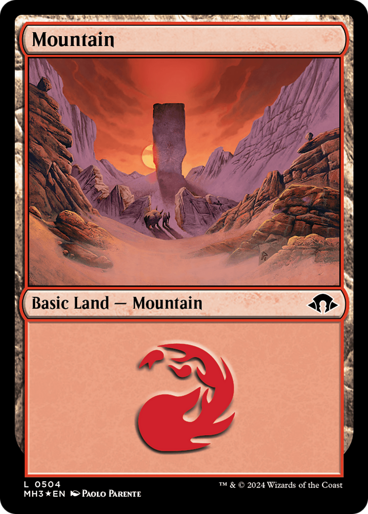 Mountain (0504) (Ripple Foil) [Modern Horizons 3] | Good Games Morley