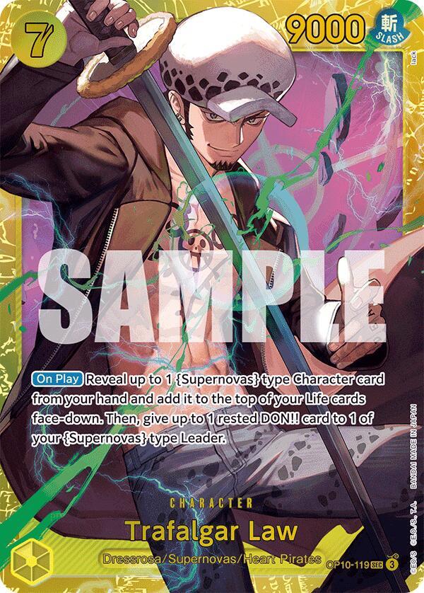 Trafalgar Law OP10-119 (Royal Blood)  - Foil | Good Games Morley