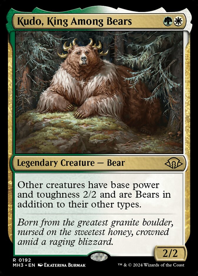 Kudo, King Among Bears 192/319 (Modern Horizons 3)  - Foil | Good Games Morley