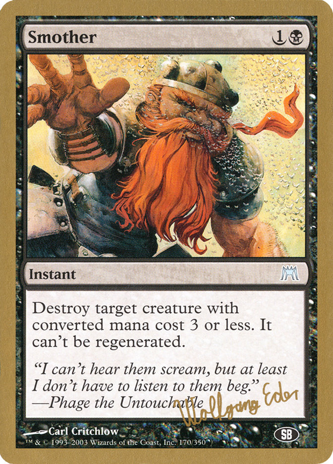 Smother (Wolfgang Eder) (SB) [World Championship Decks 2003] | Good Games Morley