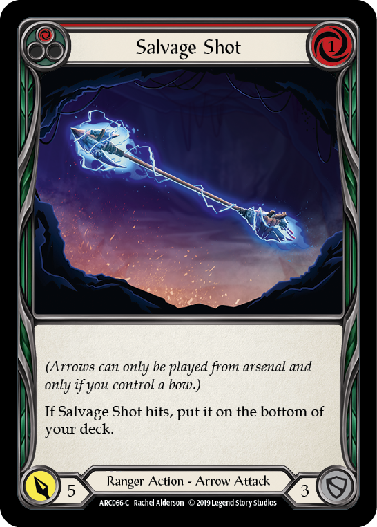 Salvage Shot (Red) [ARC066-C] (Arcane Rising)  1st Edition Rainbow Foil | Good Games Morley