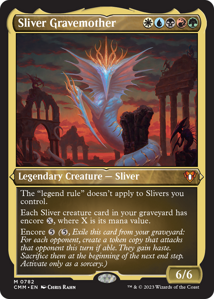 Sliver Gravemother (Display Commander) (Foil Etched) [Commander Masters] | Good Games Morley