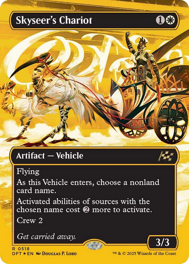 Skyseer's Chariot (Borderless) (First-Place Foil) [Aetherdrift] | Good Games Morley