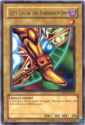 Left Leg of the Forbidden One [RP01-EN018] Rare | Good Games Morley
