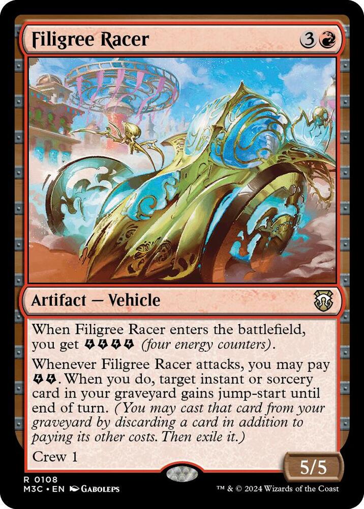 Filigree Racer 108/411 (Commander: Modern Horizons 3)  | Good Games Morley