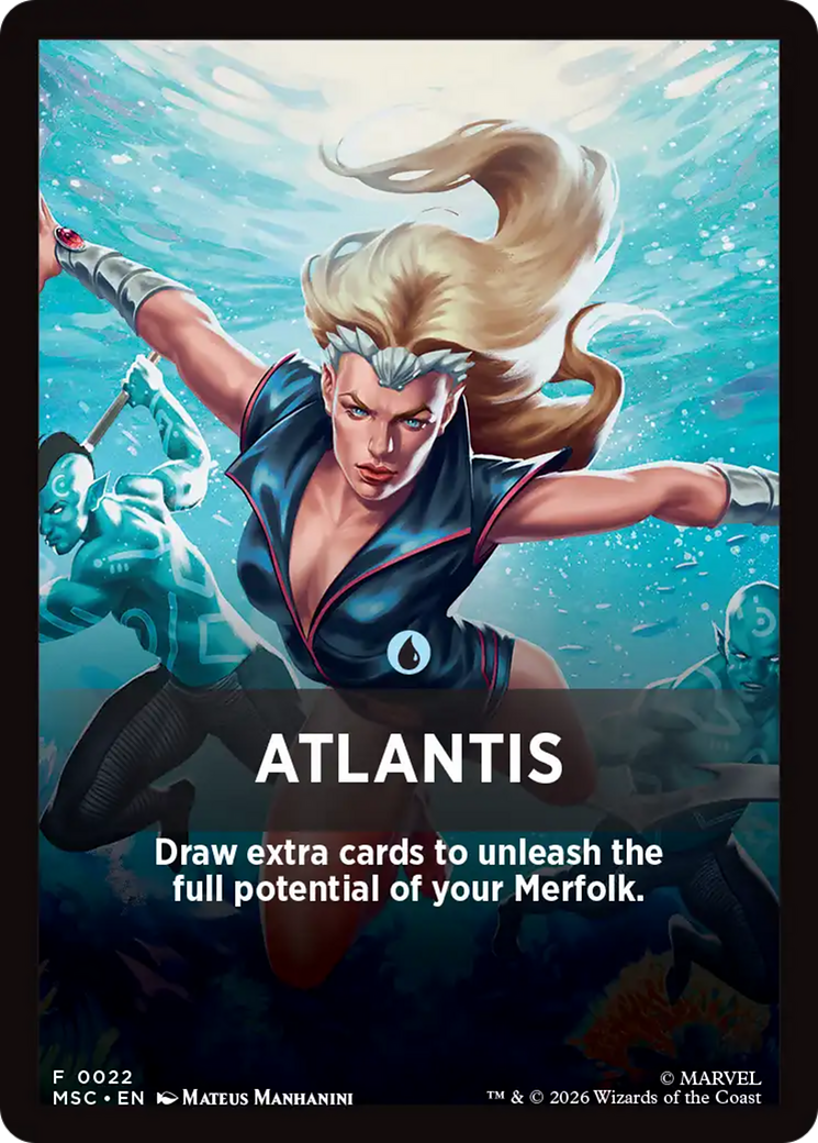 Atlantis Theme Card [Marvel Super Heroes Commander] | Good Games Morley