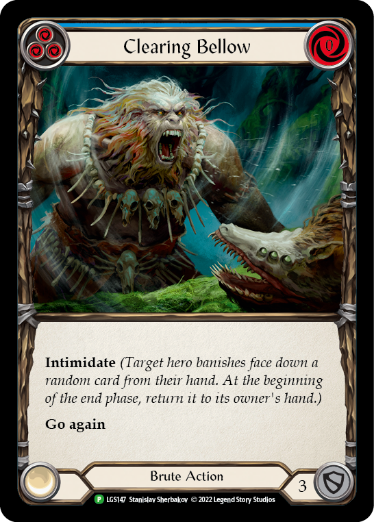 Clearing Bellow (Blue) [LGS147] (Promo)  Rainbow Foil | Good Games Morley