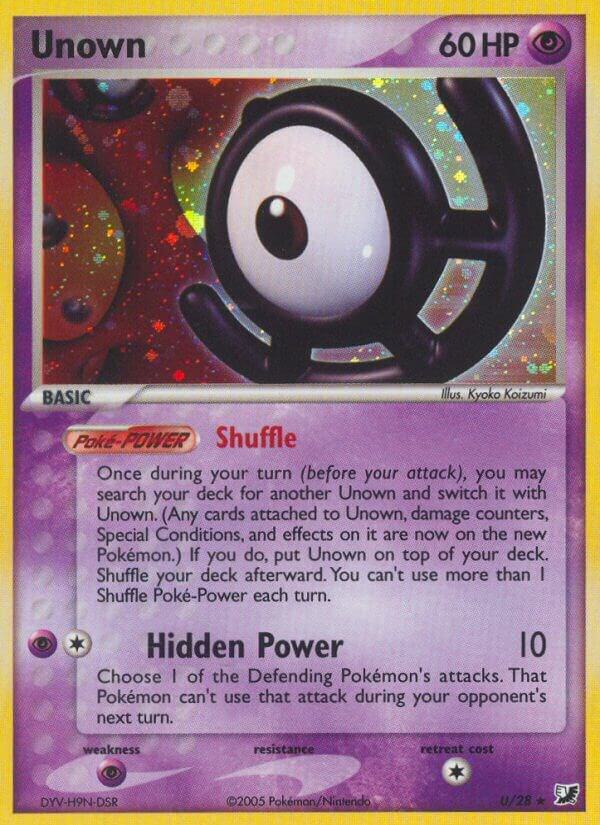 Unown U U/28 (EX Unseen Forces)  - Holofoil | Good Games Morley