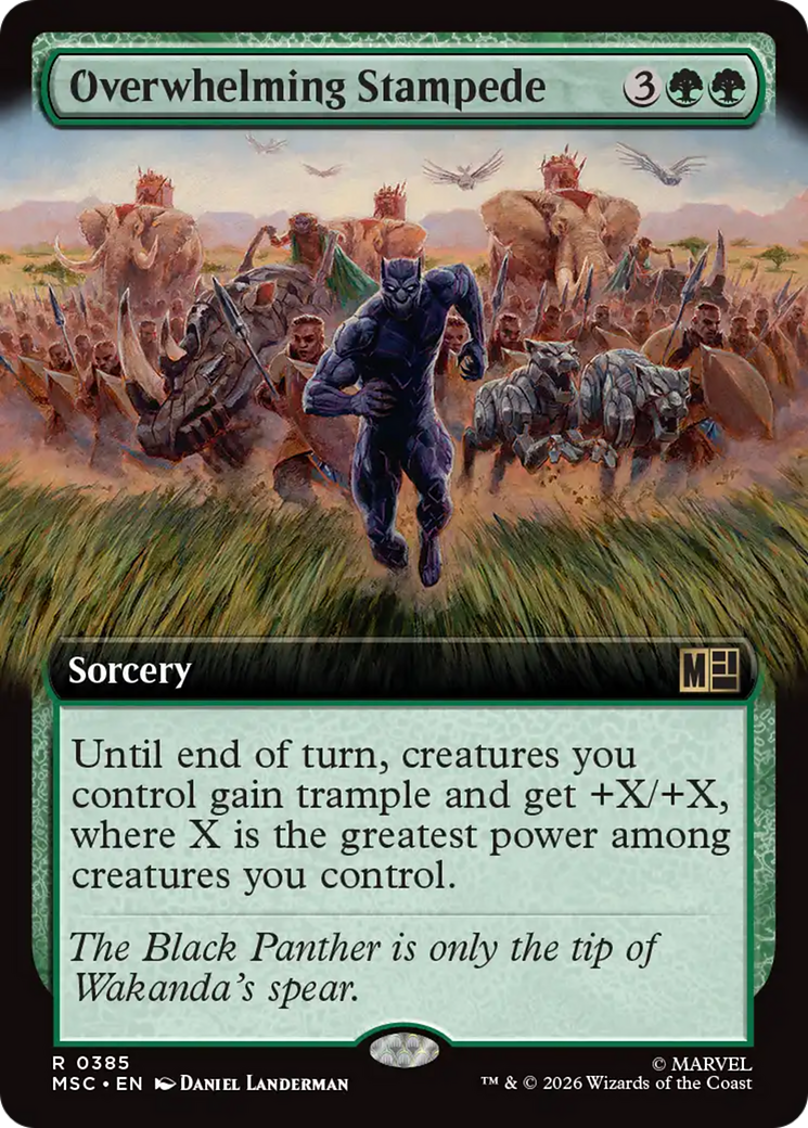 Overwhelming Stampede (Extended Art) [Marvel Super Heroes Commander] | Good Games Morley