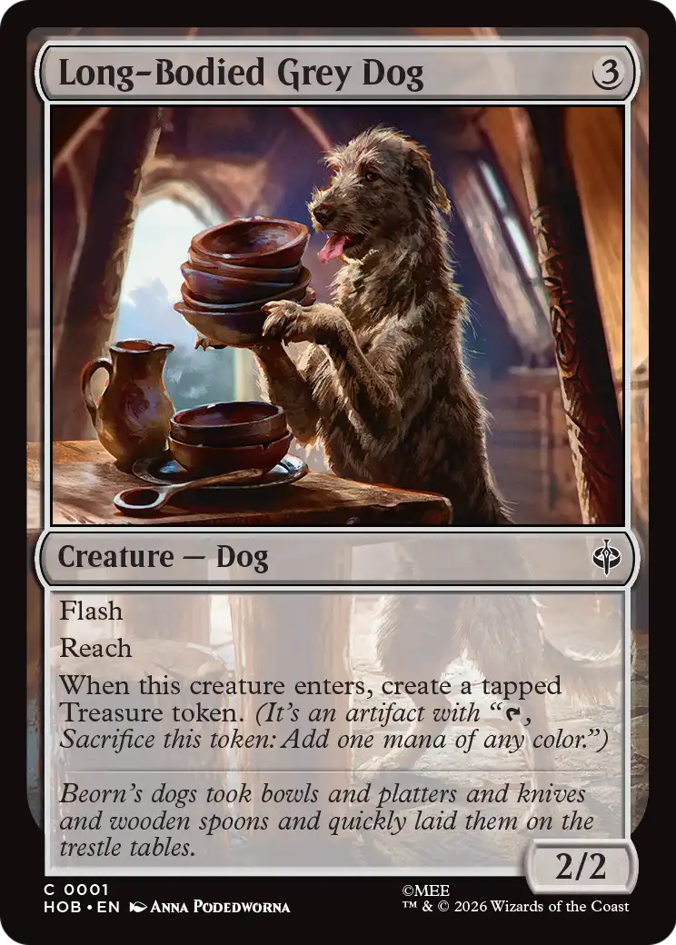 Long-Bodied Grey Dog [The Hobbit] | Good Games Morley