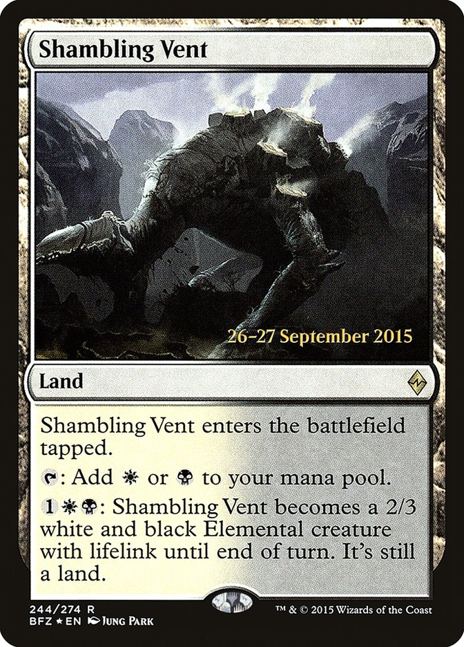 Shambling Vent [Battle for Zendikar Prerelease Promos] | Good Games Morley