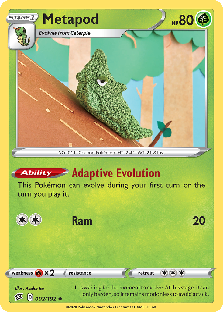 Metapod (002/192) [Sword & Shield: Rebel Clash] | Good Games Morley