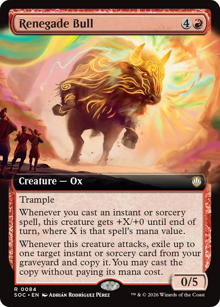 Renegade Bull (Extended Art) [Secrets of Strixhaven Commander] | Good Games Morley