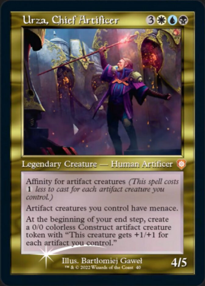 Urza, Chief Artificer (040) (Retro) (Display Commander) [The Brothers' War Commander] | Good Games Morley