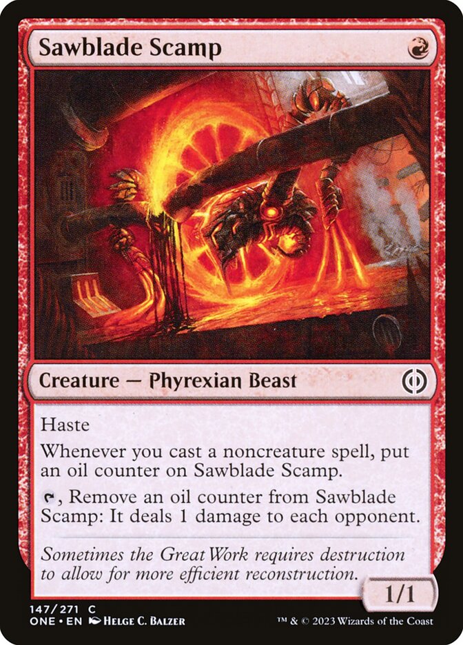 Sawblade Scamp 147/271 (Phyrexia: All Will Be One)  | Good Games Morley