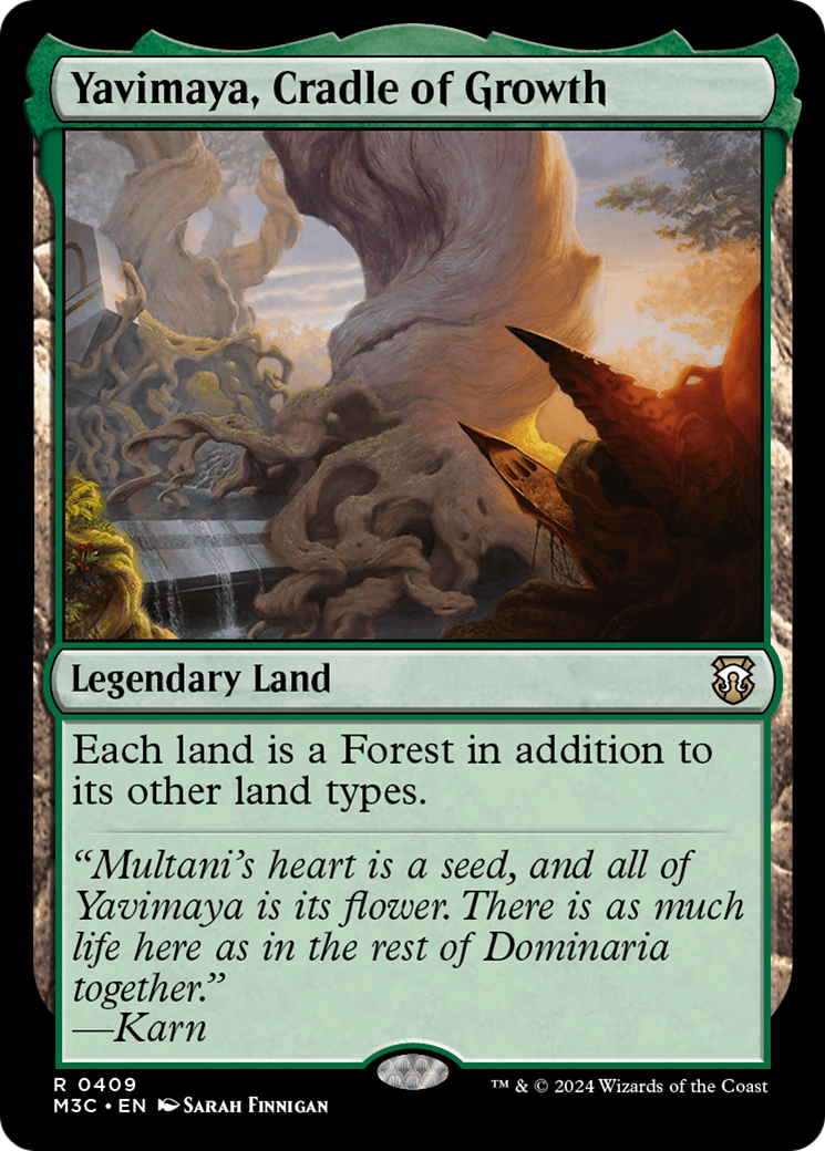 Yavimaya, Cradle of Growth (Ripple Foil) [Modern Horizons 3 Commander] | Good Games Morley