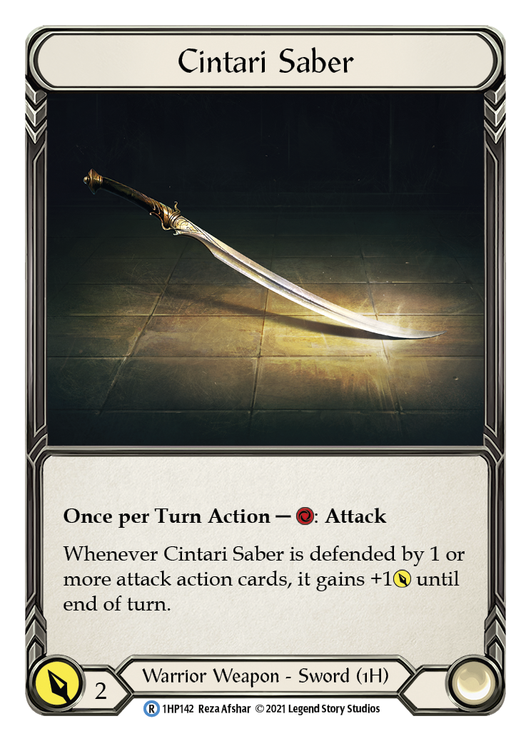 Cintari Saber (Right) [1HP142] (History Pack 1) | Good Games Morley