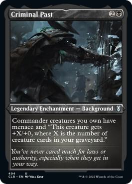 Criminal Past 494 (Commander Legends: Battle for Baldur's Gate)  - Etched Foil | Good Games Morley