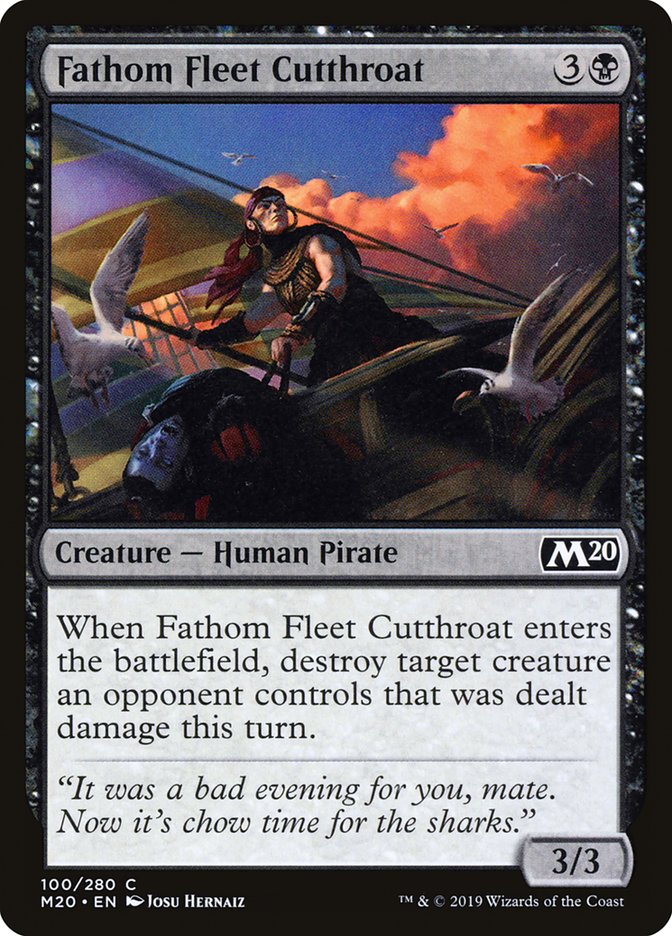 Fathom Fleet Cutthroat 100/280 (Core Set 2020)  | Good Games Morley